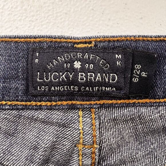 Lucky Brand Sweet Straight Jeans 6 28 Medium Wash Mid Rise 31 Inseam - Picture 4 of 15